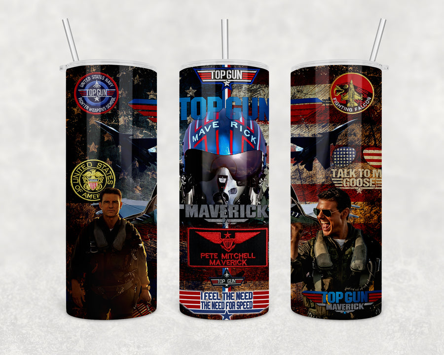 Top Gun 20oz Skinny Tumbler