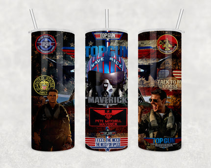 Top Gun 20oz Skinny Tumbler