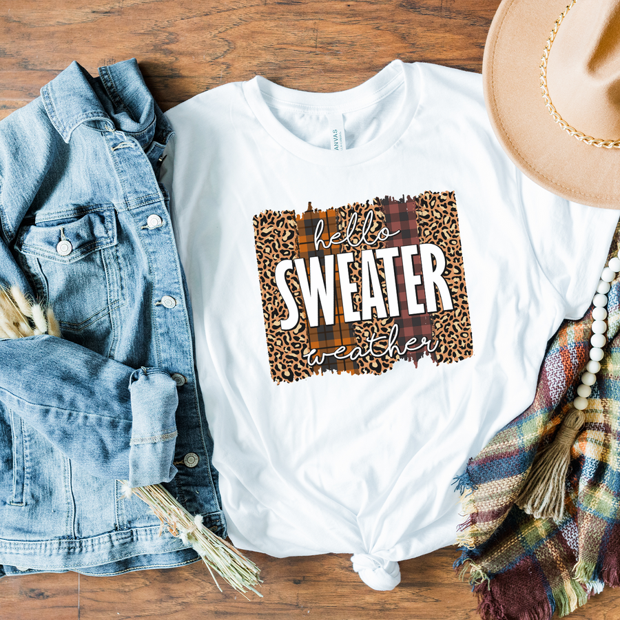 Hello Sweater Weather Unisex T-shirt