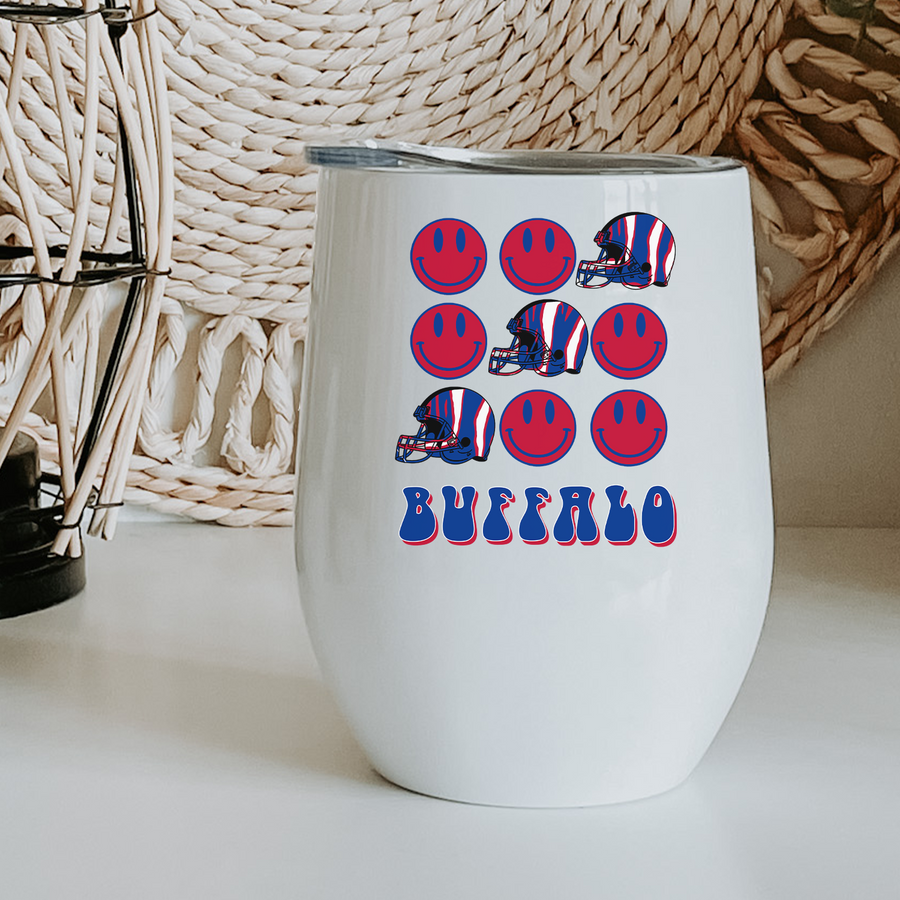 Buffalo Zubaz Helmets Slot Machine Wine Tumbler